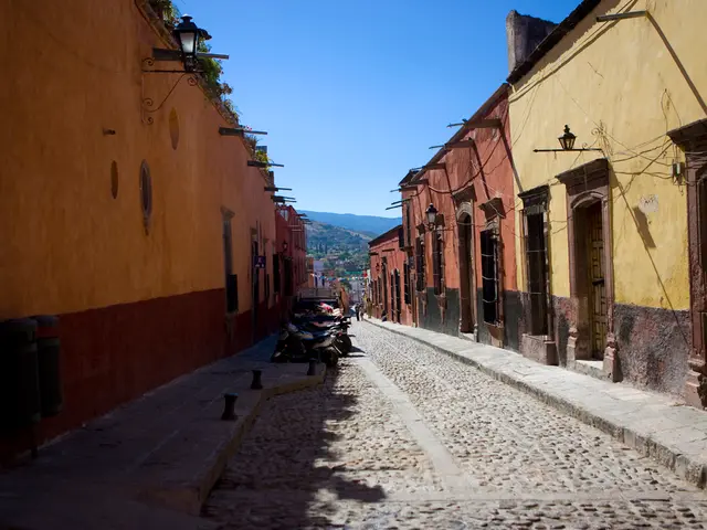 Street in Berlin-Mitte, Charlottenstraße, converted into a cycling path