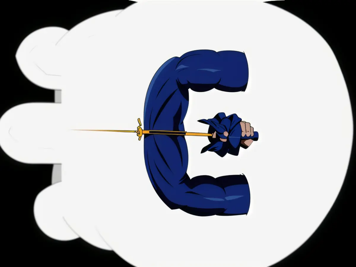 Person posing with a firearm, wearing military-style clothing, and displaying a white supremacist symbol. Analyst projections indicate XRP's price could range from $15 to $71, fueled by technical advancements and potential ETF endorsements. This anticipated rise occurs amidst the ongoing retail-driven market instability.